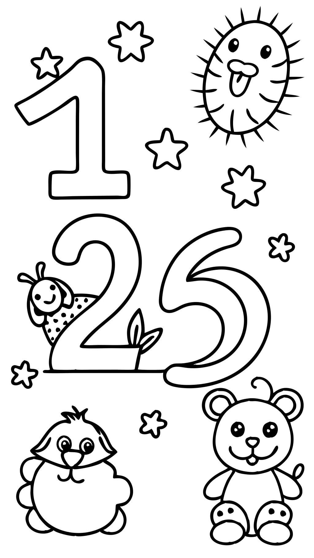 free number coloring pages